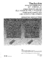 Technics - SUX-920-D - Owners manual 